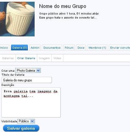 Criando Galeria 2